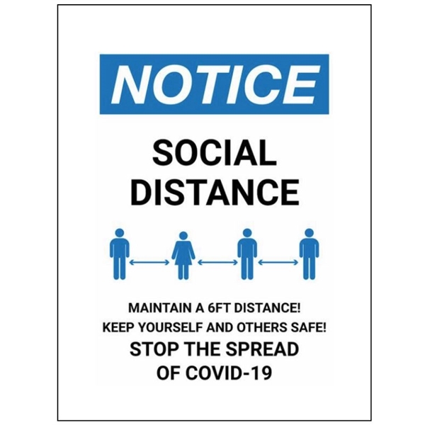 12" x 18" USA-made color printed acrylic sign.... from ASI 92531 Unique Custom Products / UCP