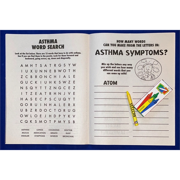 COLORING SET: Winning with Asthma coloring and activity book fun pack... from ASI 45815 Coloring Book Solutions / Coloring Book Solutions™