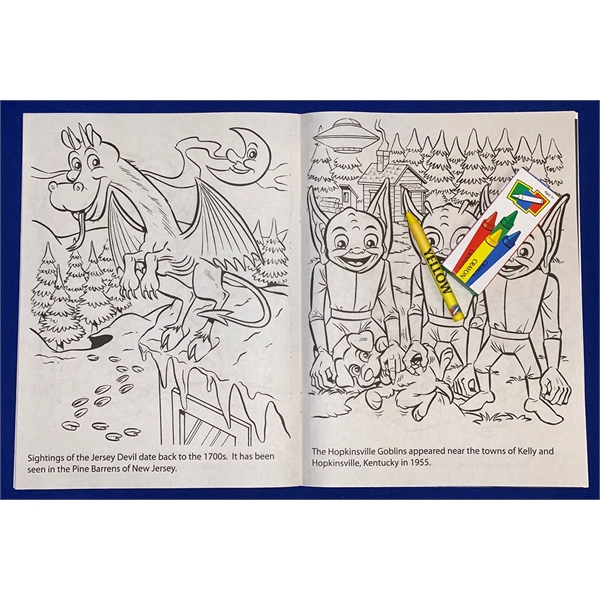 COLORING SET: Fun with Monsters coloring book with unimprinted crayons.... from ASI 45815 Coloring Book Solutions / Coloring Book Solutions™