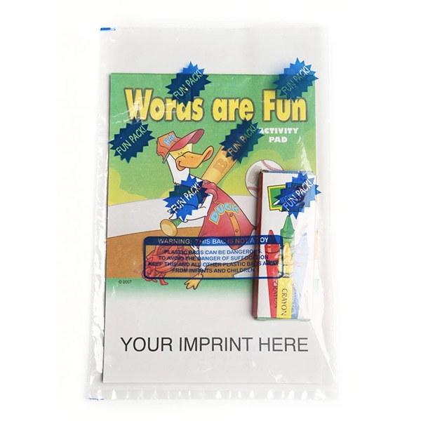 Words are Fun activity pad fun pack with unimprinted box of... from ASI 45815 Coloring Book Solutions / Coloring Book Solutions™