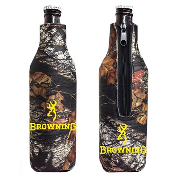 Mossy Oak or Realtree Trademark Camo Premium Collapsible Foam 22oz Beer... from ASI 63009 J I T Manufacturing Inc / Just in Time JIT Promo