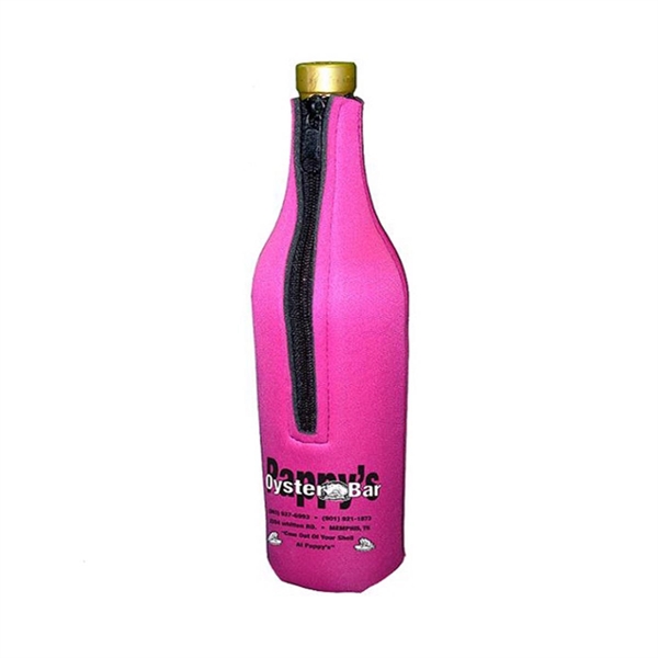 Premium Collapsible Foam Wine Suit Bottle Zipper Insulator.... from ASI 63009 J I T Manufacturing Inc / Just in Time JIT Promo