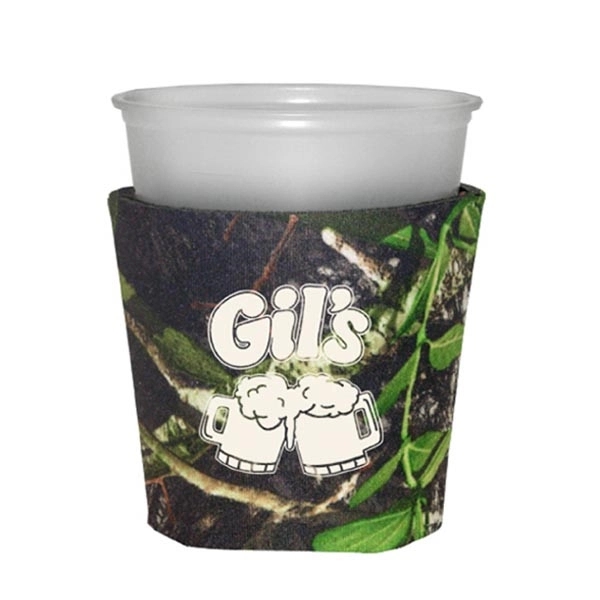 Mossy Oak or Realtree Trademark Camo Premium Collapsible Foam 12oz Solo-Style... from ASI 63009 J I T Manufacturing Inc / Just in Time JIT Promo