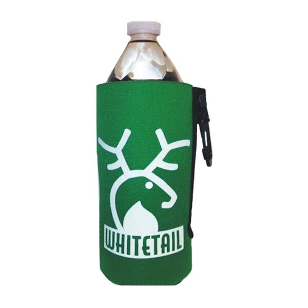 Premium Collapsible Foam Bottle Bag Insulator with Clip, Handle & Belt... from ASI 63009 J I T Manufacturing Inc / Just in Time JIT Promo