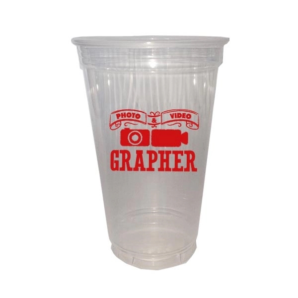 Soft-sided clear 20 oz. flexible, clear cup.... from ASI 63009 J I T Manufacturing Inc / Just in Time JIT Promo
