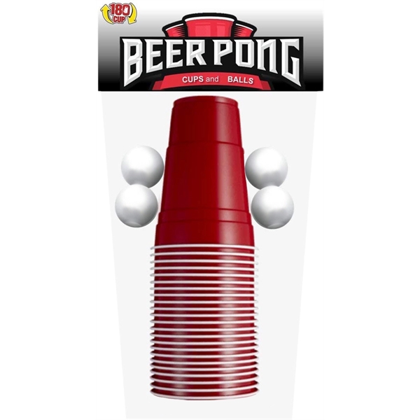 Beer pong set with four ping pong balls, 20 top quality... from ASI 55450 Franmara Inc