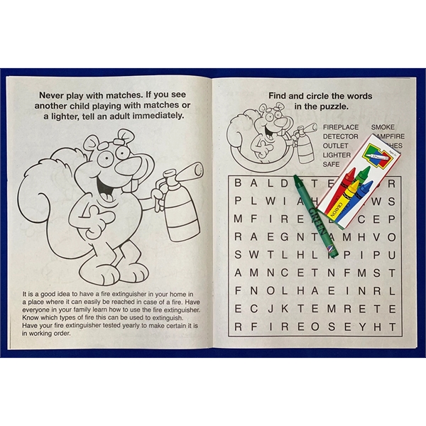 COLORING BOOK SET: A Trip to the Fire Station coloring and... from ASI 45815 Coloring Book Solutions / Coloring Book Solutions™