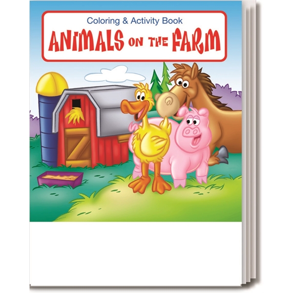 Animals on the Farm everyday coloring and activity book.... from ASI 45815 Coloring Book Solutions / Coloring Book Solutions™