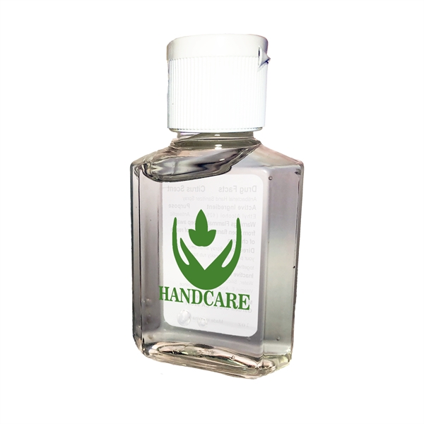 1 oz. bottle of citrus scented hand sanitizing gel with customization.... from ASI 52840 Evans Manufacturing