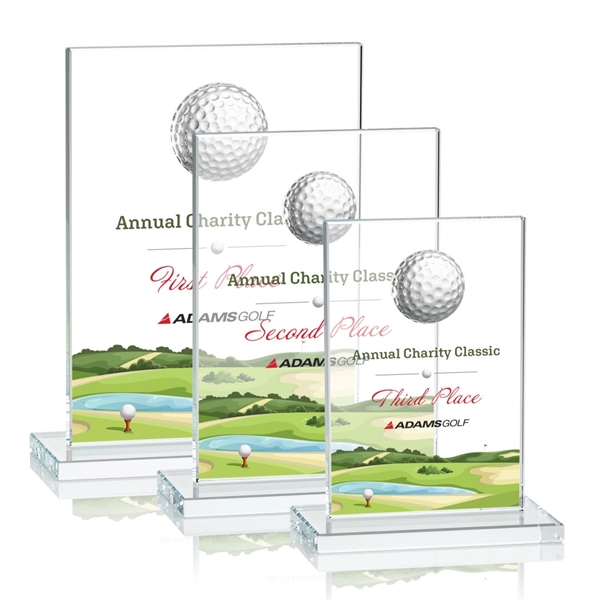Contemporary Golf award includes a 3D Crystal Golf Ball on a... from ASI 84592 St Regis Group / St Regis