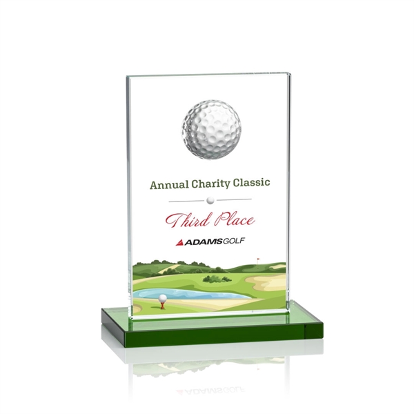 Contemporary Golf award includes a 3D Crystal Golf Ball mounted onto... from ASI 84592 St Regis Group / St Regis