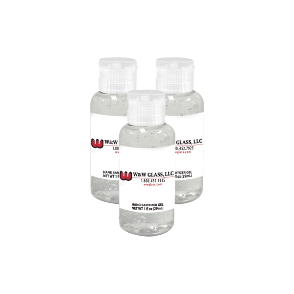 1 oz. bottle of hand sanitizer gel with white flip top... from ASI 44900 NC Custom (CI/Lanco) / Lanco