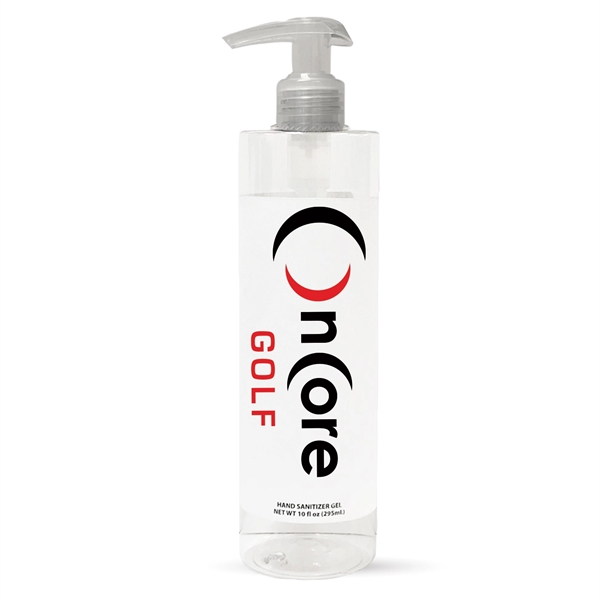 10 oz. pump bottle filled with hand sanitizer gel that contains... from ASI 44900 NC Custom (CI/Lanco) / Lanco