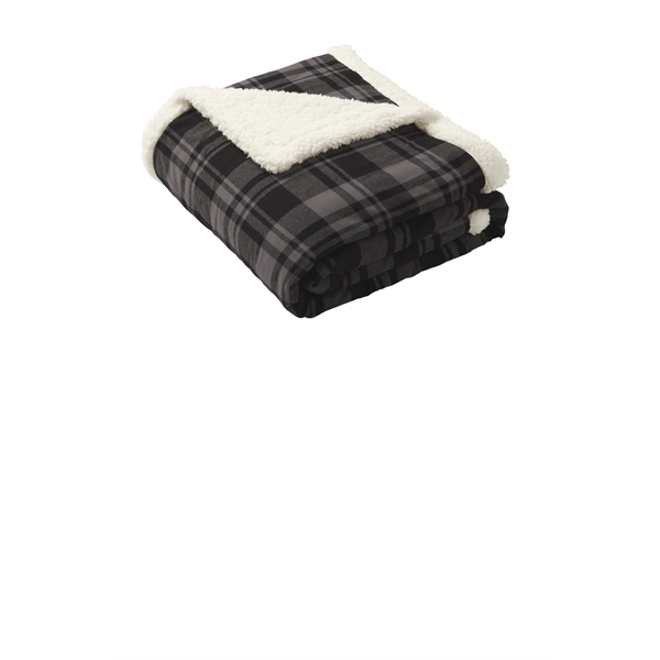 Port Authority Flannel Sherpa Blanket.... from ASI 84863 SanMar
