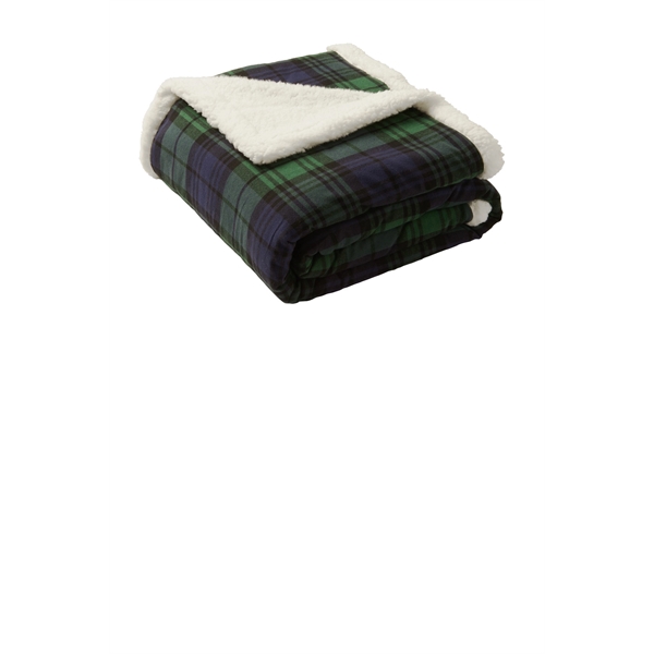 Port Authority Flannel Sherpa Blanket.... from ASI 84863 SanMar