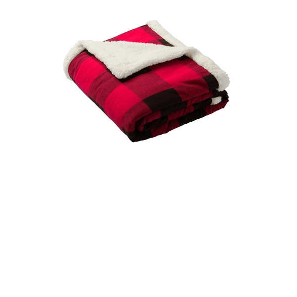 Port Authority Flannel Sherpa Blanket.... from ASI 84863 SanMar
