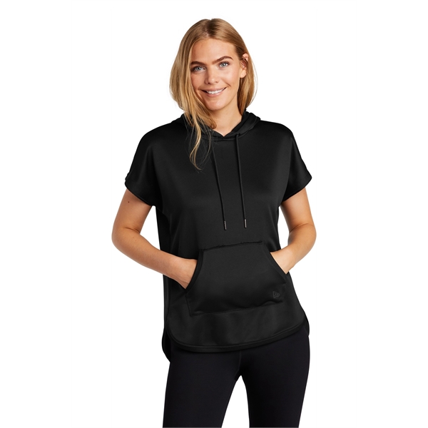New Era Ladies Performance Terry Short Sleeve Hoodie... from ASI 84863 SanMar