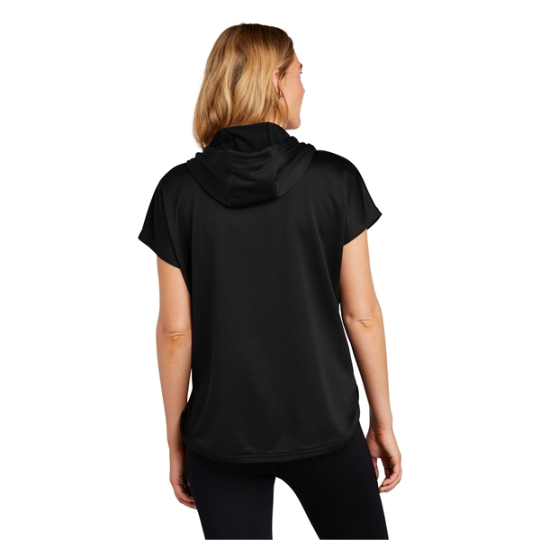 New Era Ladies Performance Terry Short Sleeve Hoodie... from ASI 84863 SanMar