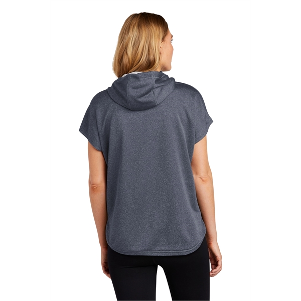 New Era Ladies Performance Terry Short Sleeve Hoodie... from ASI 84863 SanMar
