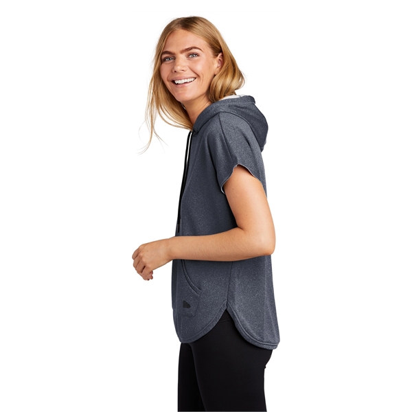 New Era Ladies Performance Terry Short Sleeve Hoodie... from ASI 84863 SanMar