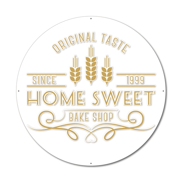 Custom 15.625" Diameter Circle .020 Aluminum Four Color Process Custom Tin... from ASI 53430 Executive Line / Executive Line®