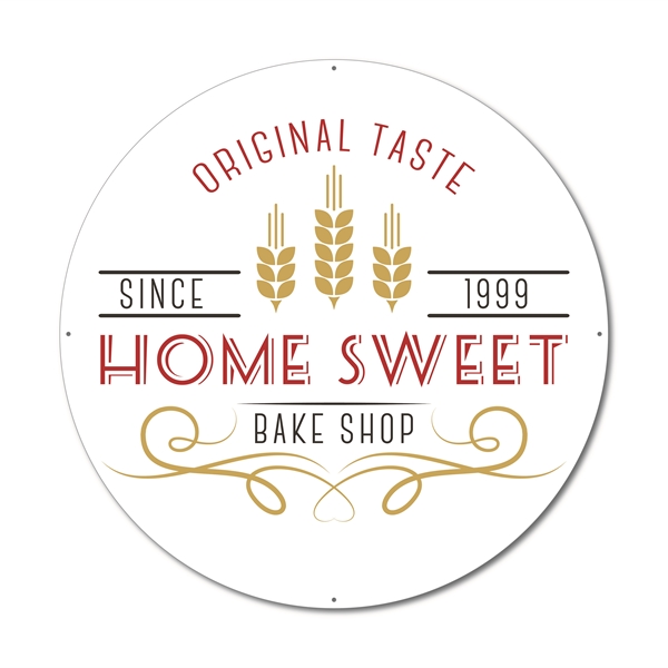 Custom 15.625" Diameter Circle .020 Aluminum Four Color Process Custom Tin... from ASI 53430 Executive Line / Executive Line®