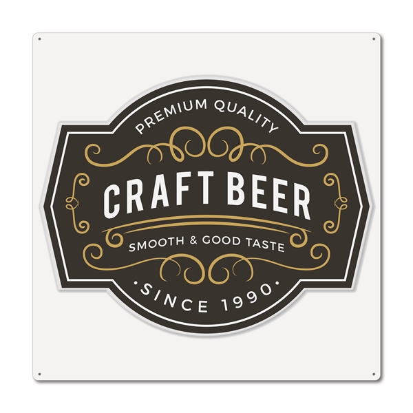 16" Square .020 Aluminum Four Color Process Custom Tin Tacker Aluminum... from ASI 53430 Executive Line / Executive Line®