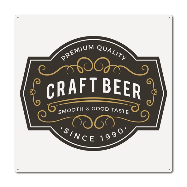 16" Square .020 Aluminum Four Color Process Custom Tin Tacker Aluminum... from ASI 53430 Executive Line / Executive Line®