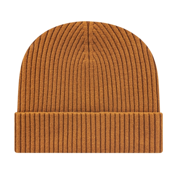 Premium blend knit beanie cap with cuff and tonal CA embroidered... from ASI 43792 Cap America Inc