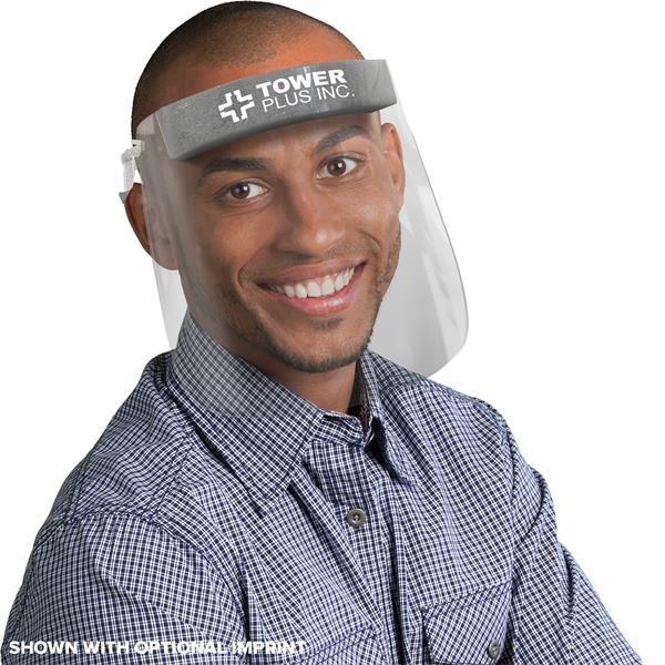 Face Shields Provide Protective Cover When In Public. Let Them See... from ASI 55990 Garyline / GaryLine® Gary Plastic Packaging Corp