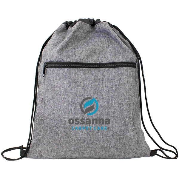Heather gray drawstring bag.... from ASI 40515 BILD Enterprises LLC / Ben-Line
