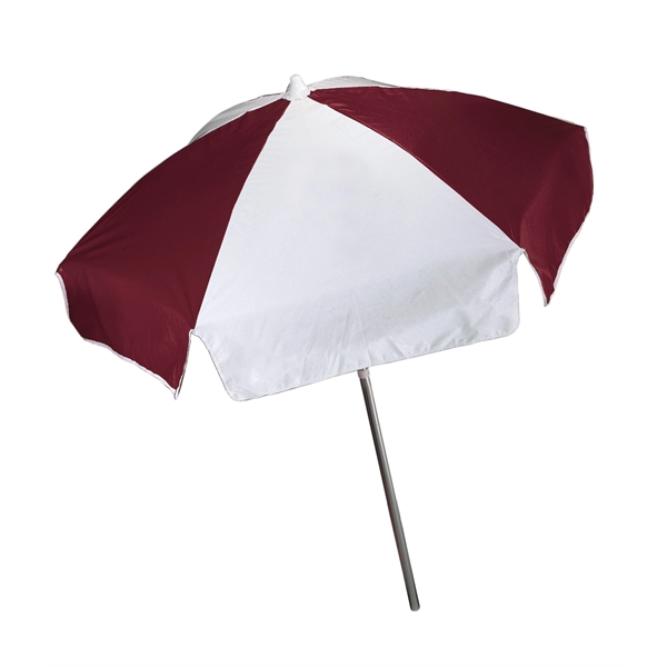Vinyl patio/cafe style umbrella with 6 panel construction, 78" arc, 2-piece... from ASI 76730 Peerless Umbrella Co Inc