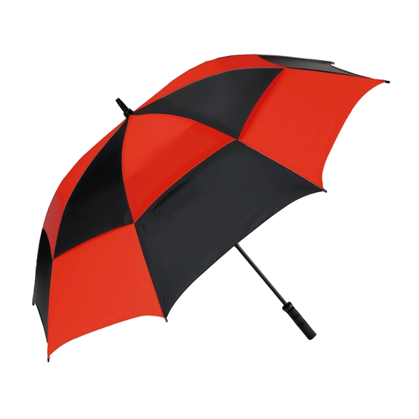Nylon golf umbrella with vented technology, 62" arc, fiberglass shaft, fiberglass... from ASI 76730 Peerless Umbrella Co Inc
