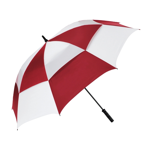Nylon golf umbrella with vented technology, 62" arc, fiberglass shaft, fiberglass... from ASI 76730 Peerless Umbrella Co Inc