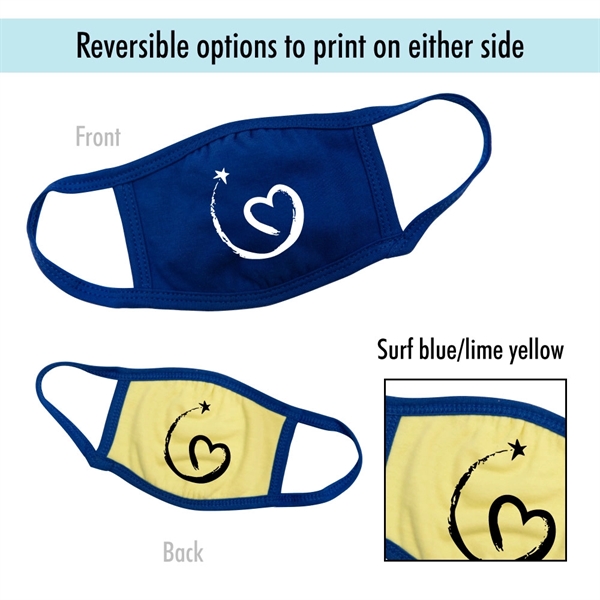 5 3/4" x 4 1/2" cotton and spandex junior-sized reusable face... from ASI 31978 Admanline