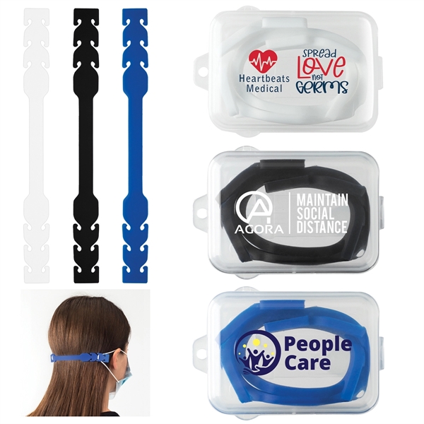 Face mask extenders made of silicone with a carry case.... from ASI 62190 Illini