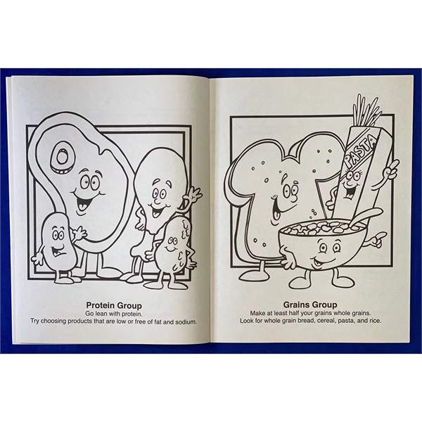 Eat Right, Eat Healthy educational coloring and activity book.... from ASI 45815 Coloring Book Solutions / Coloring Book Solutions™