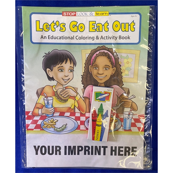 COLORING BOOK SET : Let's Go Eat Out coloring book fun... from ASI 45815 Coloring Book Solutions / Coloring Book Solutions™