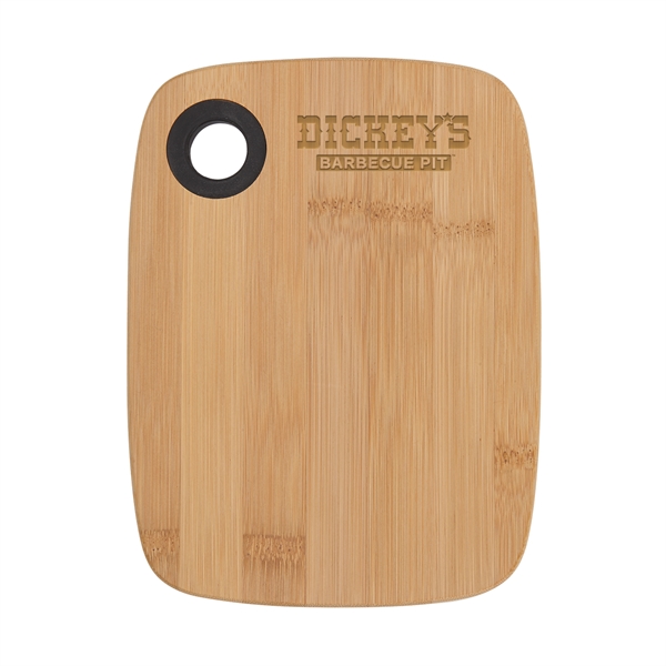 8" x 6" x 3/8" small bamboo cutting board with silicone... from ASI 52840 Evans Manufacturing