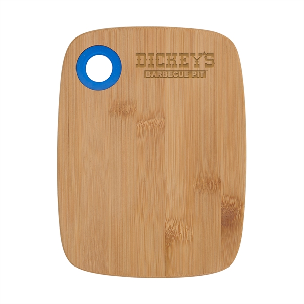 8" x 6" x 3/8" small bamboo cutting board with silicone... from ASI 52840 Evans Manufacturing
