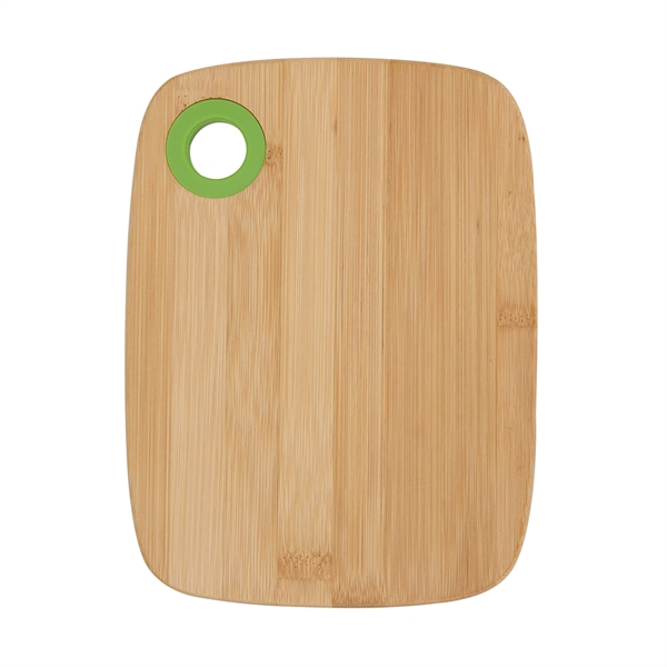 8" x 6" x 3/8" small bamboo cutting board with silicone... from ASI 52840 Evans Manufacturing