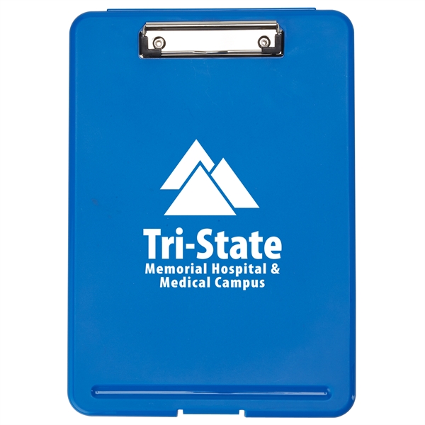 13 3/8" x 9 3/8" x 1" plastic clipboard with closing... from ASI 52840 Evans Manufacturing