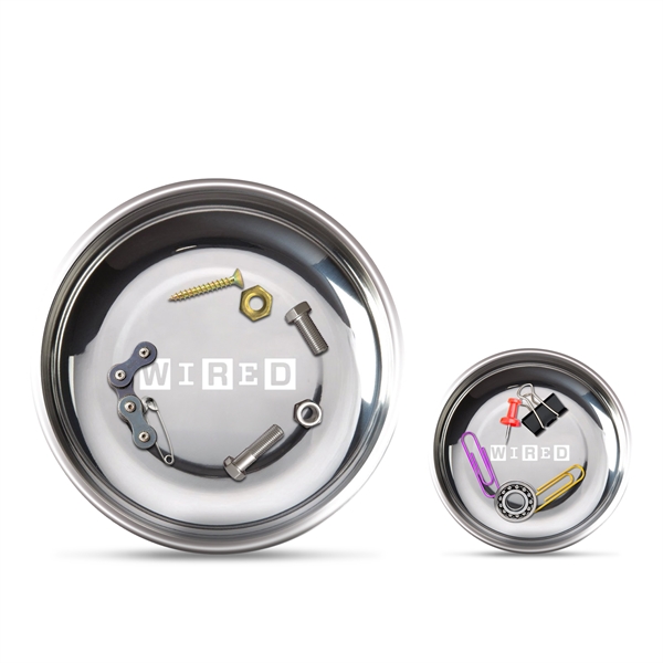 3" & 6" stainless steel magnetic bowl packaged in poly bag.... from ASI 34040 Alexander Mfg Co