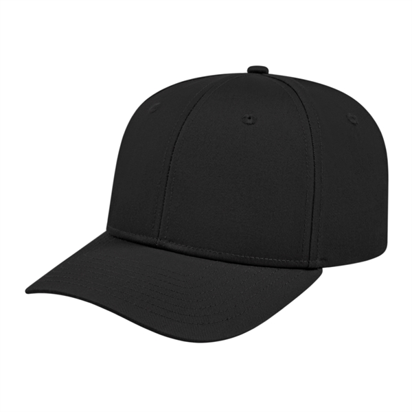 Mid profile structured cotton and polyester cap with adjustable snapback closure.... from ASI 43792 Cap America Inc