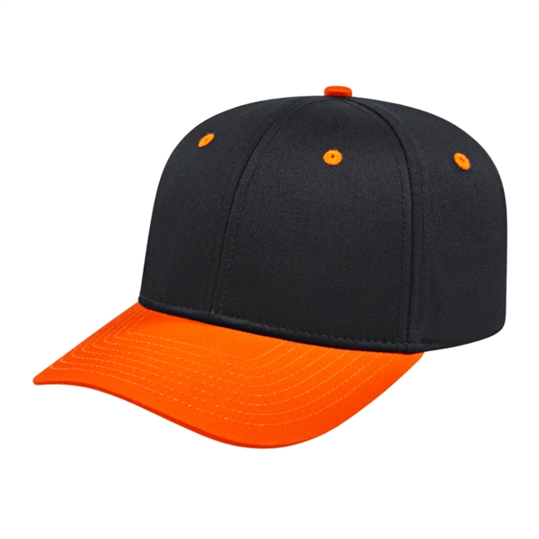 Mid profile structured cotton and polyester cap with adjustable snapback closure.... from ASI 43792 Cap America Inc
