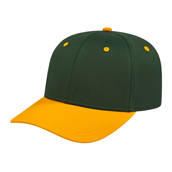 Mid profile structured cotton and polyester cap with adjustable snapback closure.... from ASI 43792 Cap America Inc