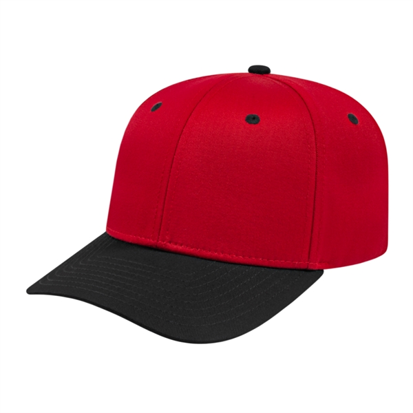Mid profile structured cotton and polyester cap with adjustable snapback closure.... from ASI 43792 Cap America Inc