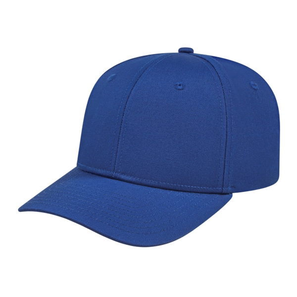 Mid profile structured cotton and polyester cap with adjustable snapback closure.... from ASI 43792 Cap America Inc