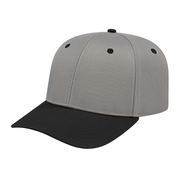 Mid profile structured cotton and polyester cap with adjustable snapback closure.... from ASI 43792 Cap America Inc
