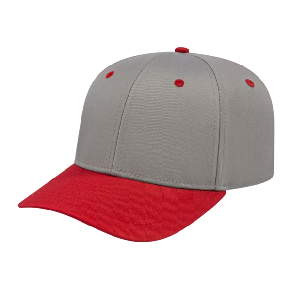 Mid profile structured cotton and polyester cap with adjustable snapback closure.... from ASI 43792 Cap America Inc